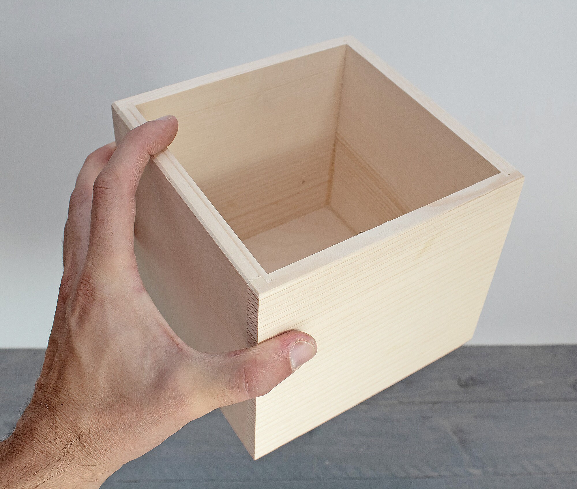 Unfinished Wooden Planter Box Box Centerpiece Wood Etsy