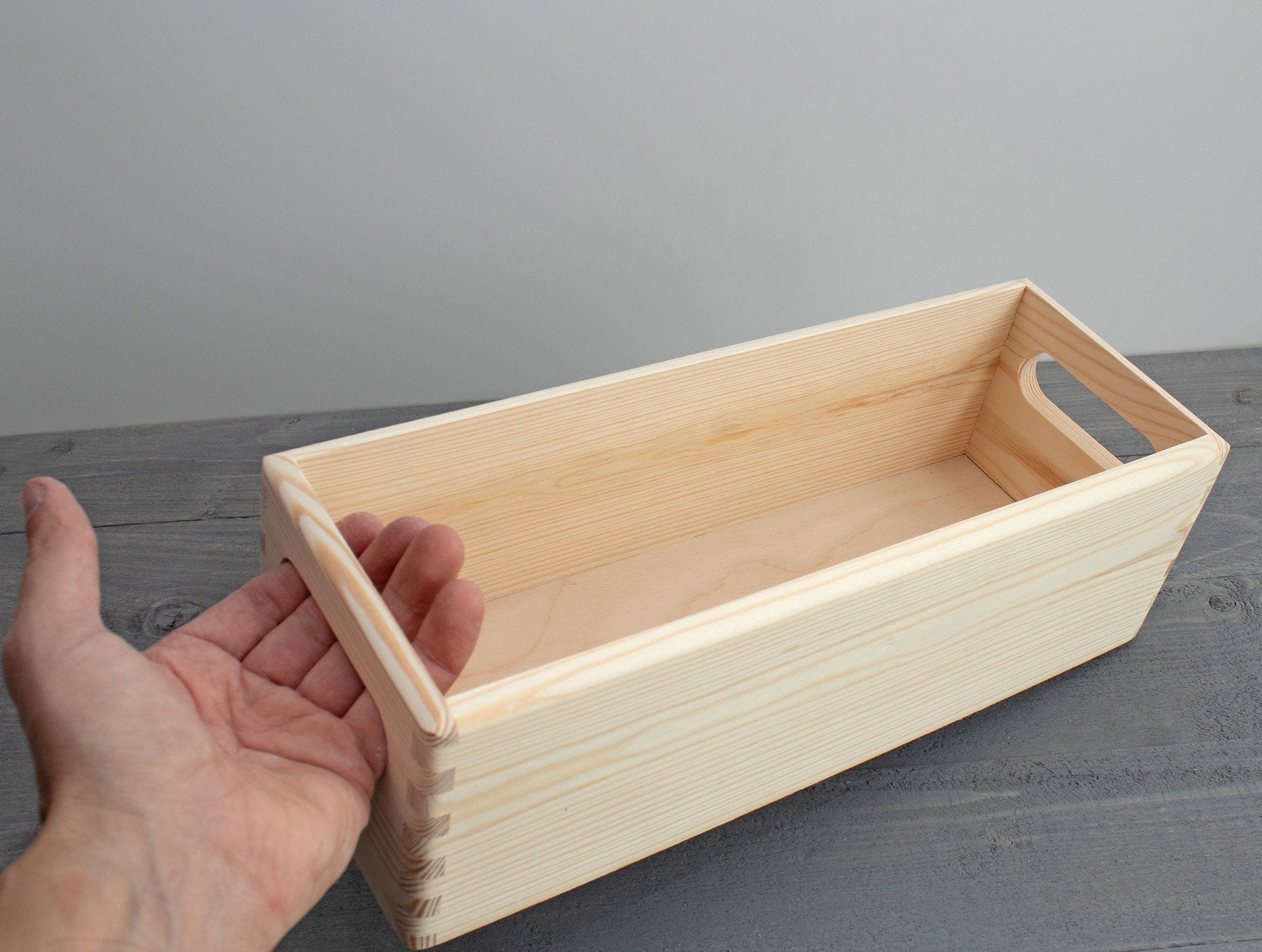 Unfinished Wooden Flower Box Wooden Tray Wooden Container | Etsy