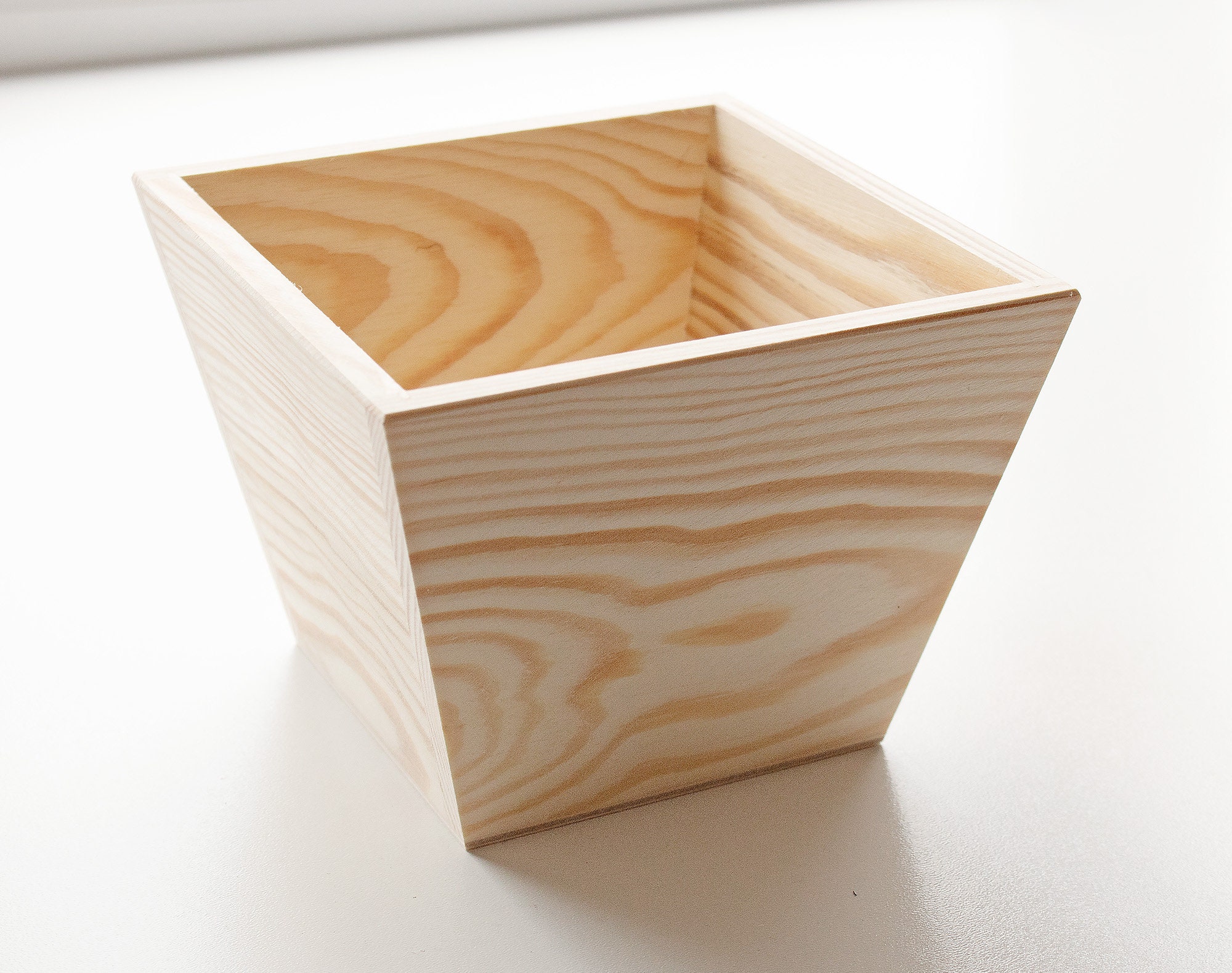 Unfinished Wooden Planter Box Box Centerpiece Wedding Flower Etsy