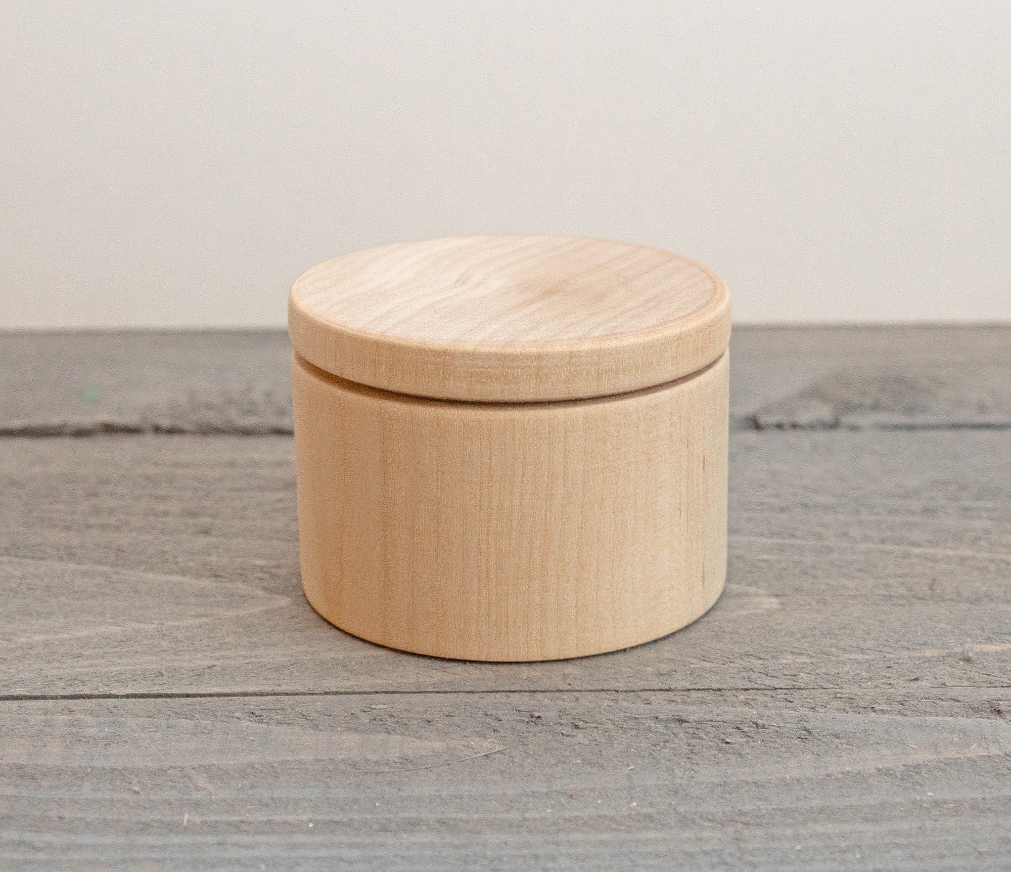 Unfinished Round Wooden Box Wood Roud Box Wood Trinket Box Etsy Canada