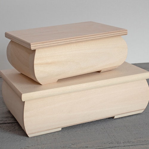 Unfinished Wooden Dressing Box Jewelry Wood Box Unpainted Etsy
