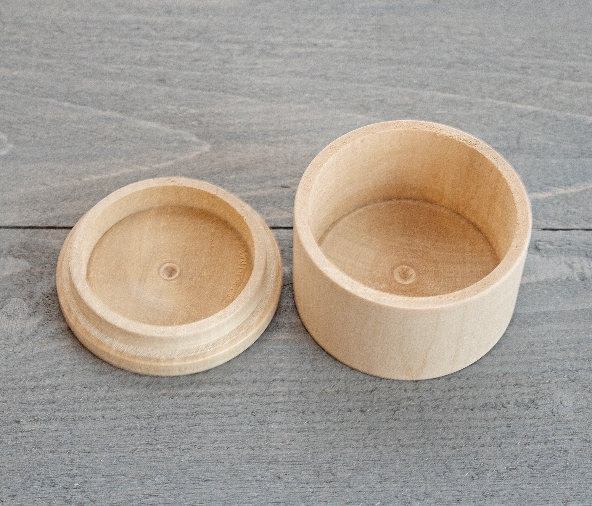 Unfinished Round Wooden Box Wood Roud Box Wood Trinket Box - Etsy Canada