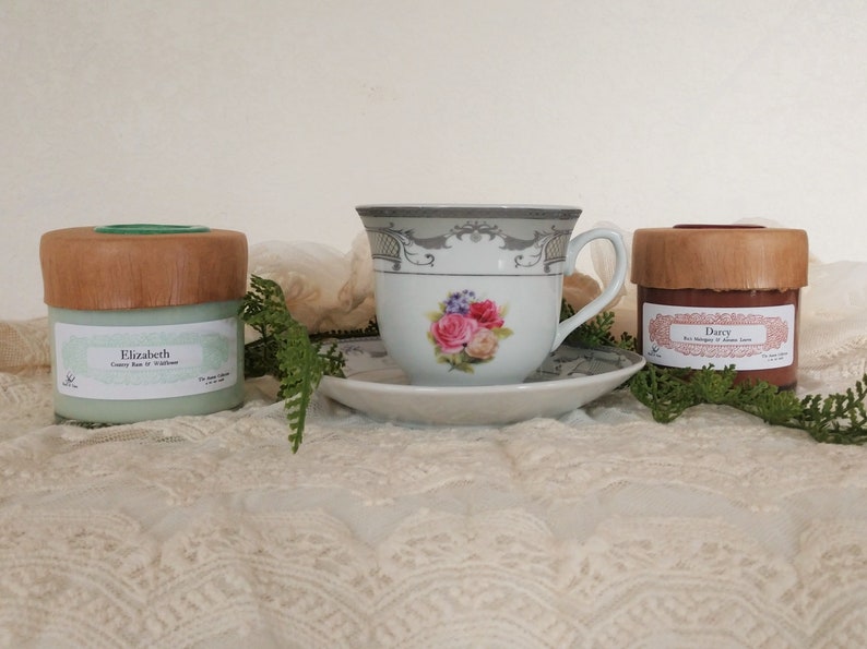 Gift Set  Jane Austen  Build Your Own  Literary Candle  Elizabeth & Darcy