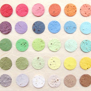 flower seed paper color chart