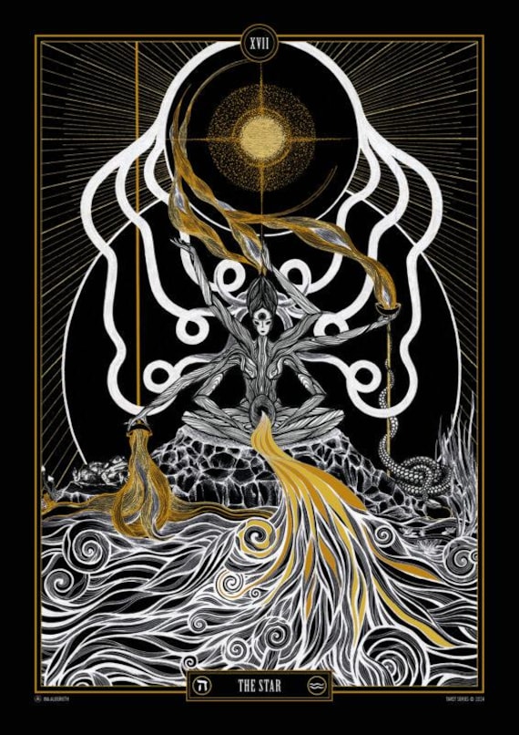 Buy Conjunction Tarot Major Arcana Schwarz Gold Tarot Art
