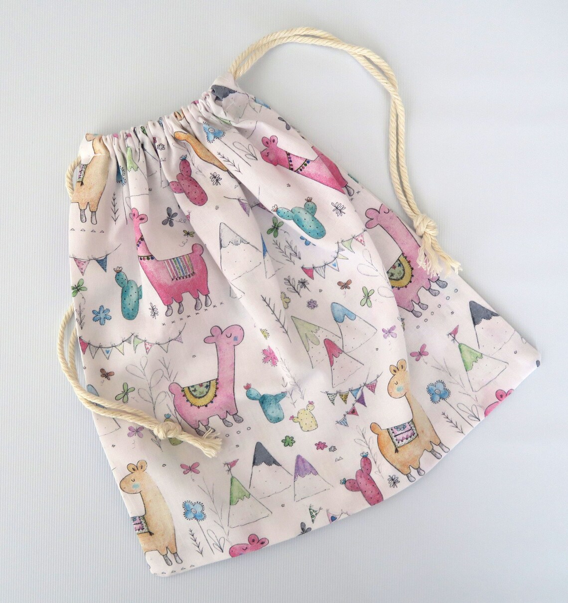 Handmade drawstring bag Etsy