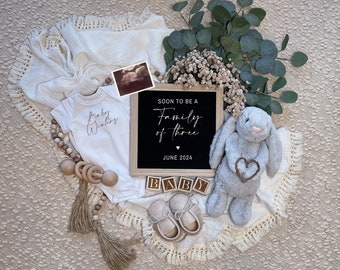 Second Baby Announcement, Digital Pregnancy Announcement, Baby Number 2, Editable Template, Social Media Reveal, Here We Grow Again