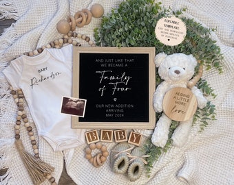 Second Baby Announcement, Digital Pregnancy Announcement, Gender Neutral, Editable Template, Social Media Reveal, Baby Number 2, Third Baby