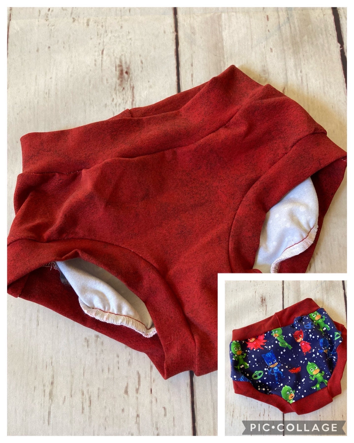 Girls Vintage Underwear Unused Vintage Red Underwear Underpants