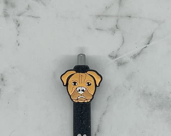 Pitbull glitter pen
