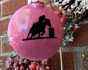 Barrel Racer Christmas Ornament
