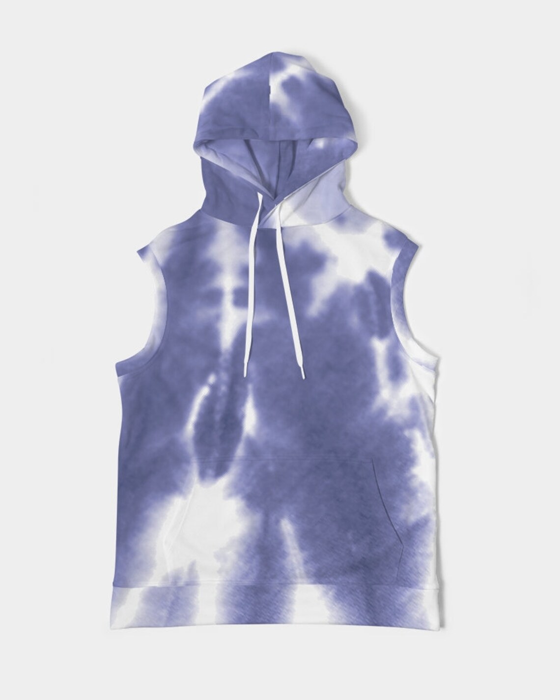 Men's Premium Heavyweight Sleeveless Hoodie Indigo Blue Etsy