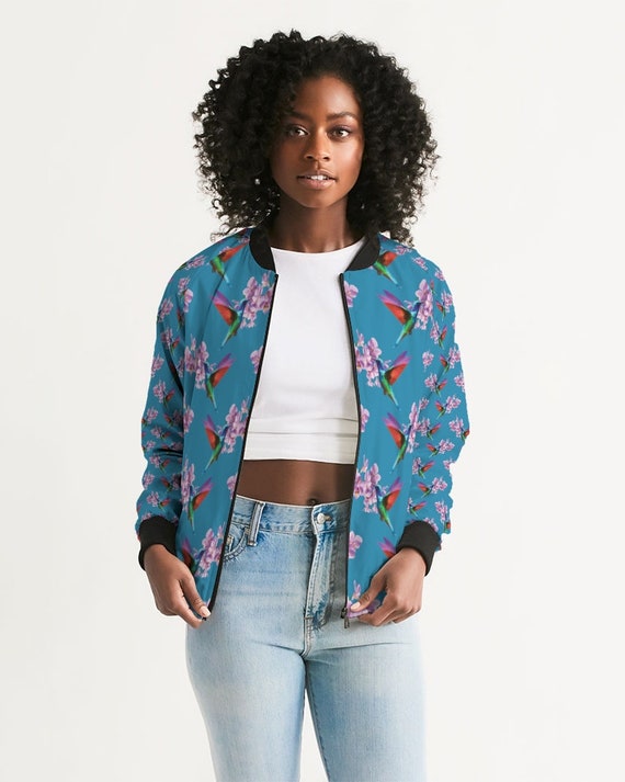 Blouson femme fleuri hotsell