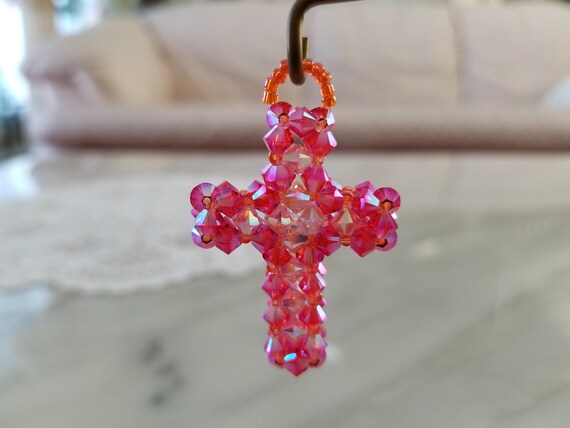 Swarovski cross charm sale