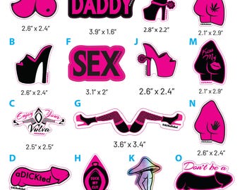 Set of 5 Sex-Positive Stickers – Bold, Cheeky, and Unapologetically You