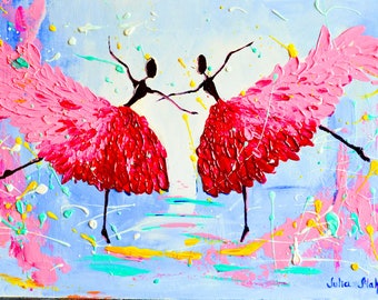 Dancing Abstract Art Abstract Painting Abstract Print Etsy