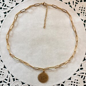 French ‘Non’ Charm Necklace