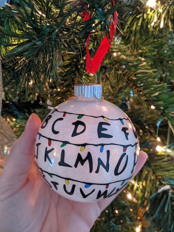 Stranger Things Ornament, Alphabet Wall Christmas Ornament