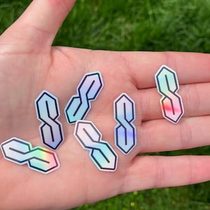 90&#39;s S Sticker Set, Holographic S Sticker