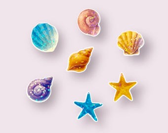 Mini Seashell Sticker Set