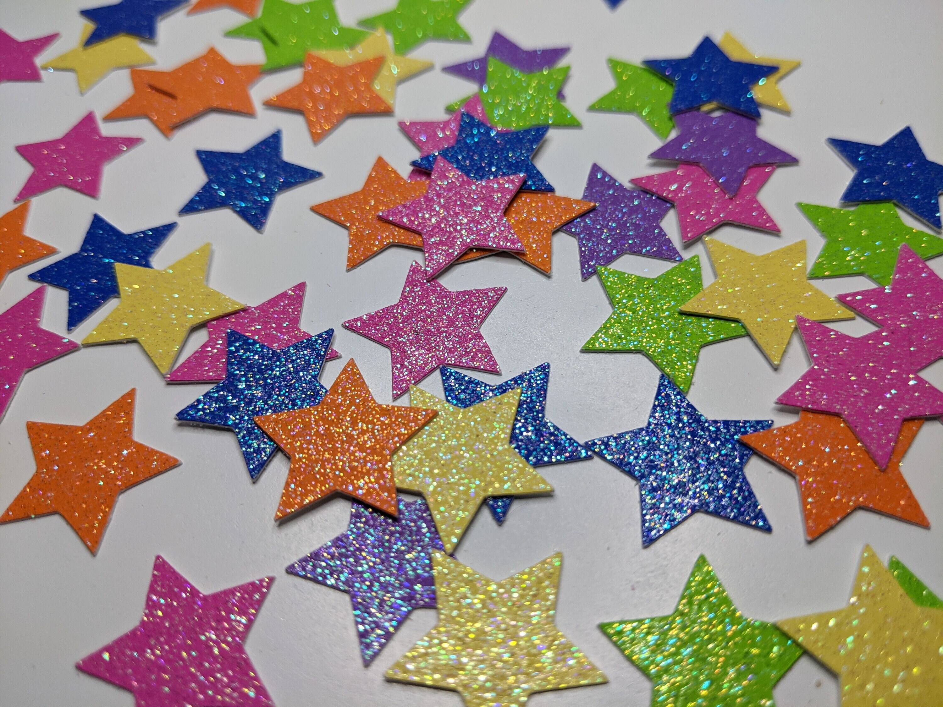 Glitter Star Stickers Any Color Glitter Star Envelope 