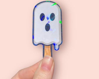 Ghost Popsicle, Summerween Sticker