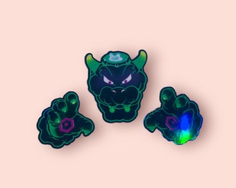 Holographic Bowser Sticker