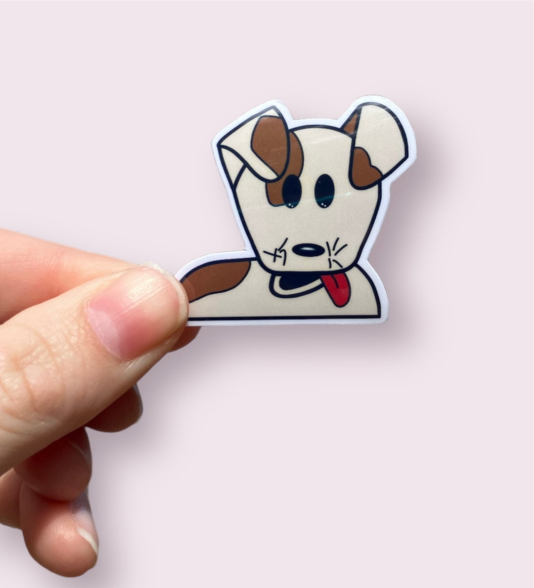 Nanalan Russell, Russer, Dog Sticker, Laminated, Who's That Wonderful