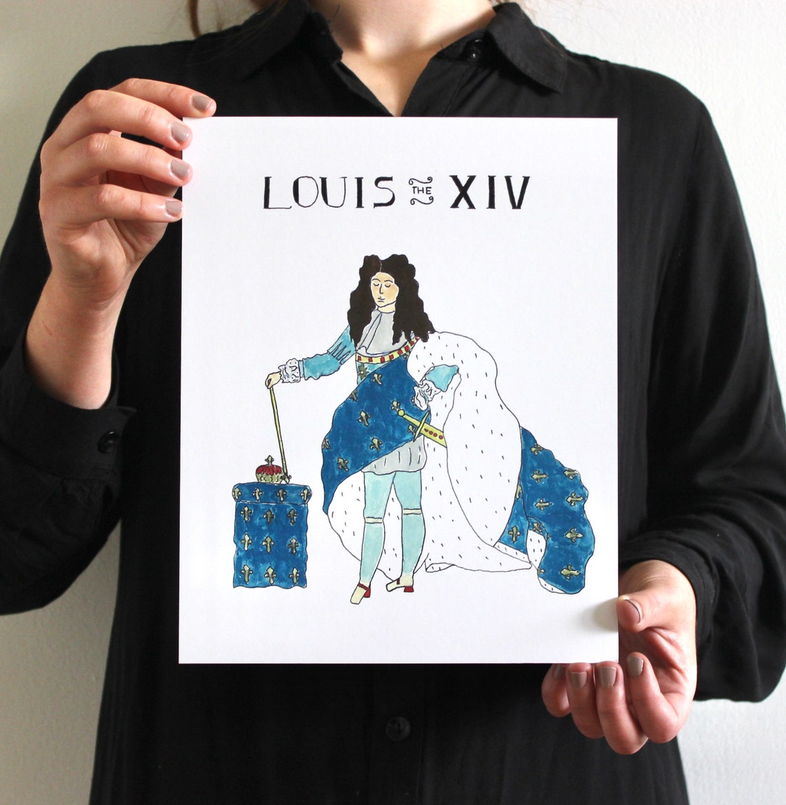 Louis XIV Art Print History Nerd Gift History Buff Gift Etsy