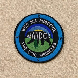Aangepaste tekst kompaspatch geborduurde opstrijk-/naaistenen appliqué voor vest kleding rugzak, gepersonaliseerde ontdekkingsreiziger-badge, badge navigatiebeer