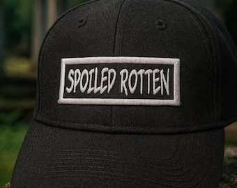 Toppa ricamata "Spoiled Rotten", da stirare/cucire, per giacca, gilet, zaino, abbigliamento, toppa con atteggiamento divertente, idea regalo impertinente.