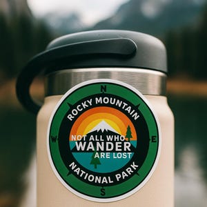 Rocky Mountain National Park Sticker/Nature, Camping & Fishing/Car Truck Window Bumper Graphic Vinyl Die Cut Decal for Water Bottle, Laptop image 3