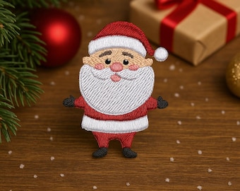 Nikolaus Aufnäher / Aufnäher / Aufnäher für Strümpfe, Kleidung, Basteln, Jolly Saint Nick Design, Weihnachtsandenken