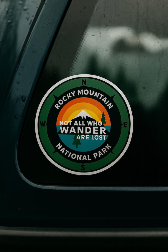 Rocky Mountain National Park Sticker/Nature, Camping & Fishing/Car Truck Window Bumper Graphic Vinyl Die Cut Decal for Water Bottle, Laptop