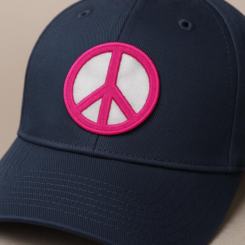 Peace Sign Patch/Iron-on Patch/Bohemian Style/Retro Music Festival Badge/Embroidered Sew-on Applique for Clothing Vest/Jacket Hats Backpack image 8