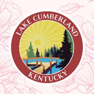 Lake Cumberland Kentucky - Car Truck Window Bumper Graphic Vinyl Die Cut Decal for Water Bottle, Laptop, Nature, Fishing, Outdoor Gear