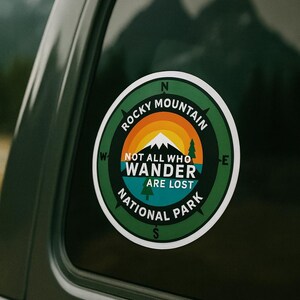 Rocky Mountain National Park Sticker/Nature, Camping & Fishing/Car Truck Window Bumper Graphic Vinyl Die Cut Decal for Water Bottle, Laptop image 4
