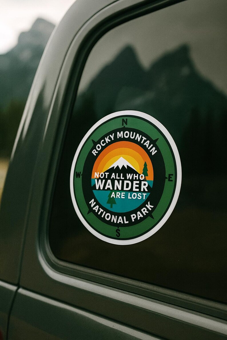 Rocky Mountain National Park Sticker/Nature, Camping & Fishing/Car Truck Window Bumper Graphic Vinyl Die Cut Decal for Water Bottle, Laptop image 4