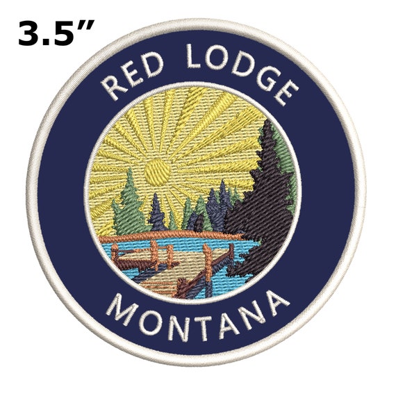 Lake Dock Red Lodge Montana 3.5 Embroidered Patch Iron - Etsy