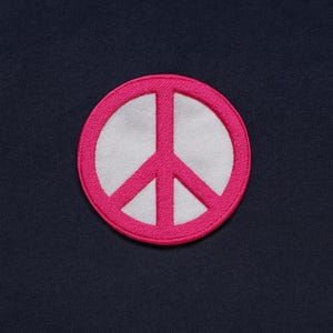 Peace Sign Patch/Hippie Patch/Iron-on Patch/Bohemian Style, Music Festival Badge/Embroidered Sew-on Applique for Clothes, Denim, Backpack