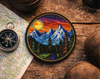 Bergpatch/Opstrijkpatch/Natuurbadge/Wandelen en kamperen/Souvenircadeau/Naaiwerk Appliqué voor kleding Vest/jas Hoeden Rugzakken Uitrusting