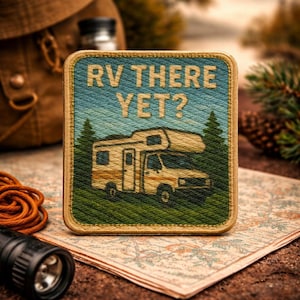 ¿Ya llegaste en autocaravana? Parche/Parche termoadhesivo/Parche de viaje retro/Regalo divertido para viajeros/Aplicación para coser en ropa, mochilas, sombreros y chalecos