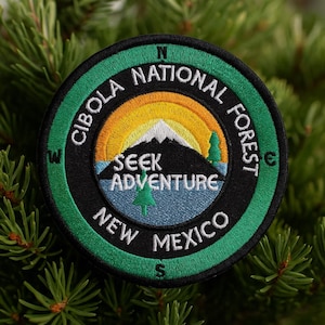 Custom Patch Personalized Your Text Compass/Nature, Souvenir/Embroidered Iron On/Sew On Applique for Clothing Vest Backpack Camping Gear