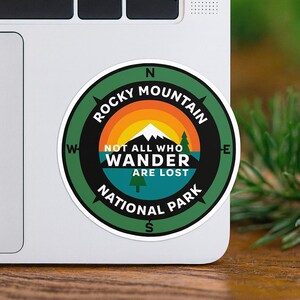 Rocky Mountain National Park Sticker/Nature, Camping & Fishing/Car Truck Window Bumper Graphic Vinyl Die Cut Decal for Water Bottle, Laptop image 10