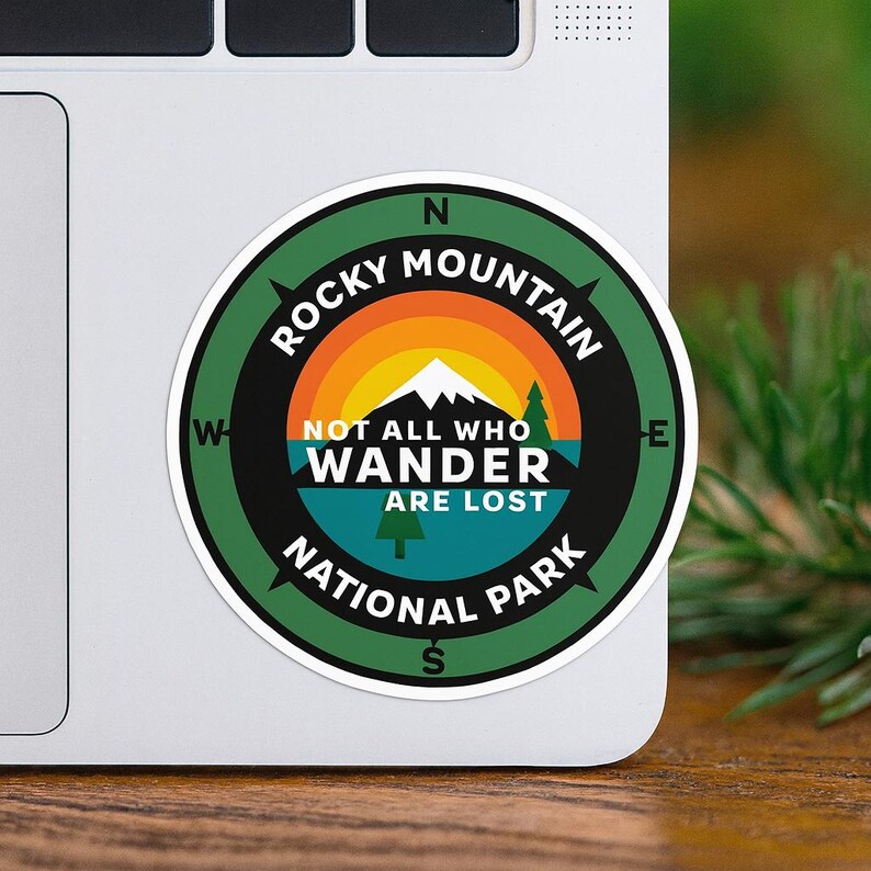 Rocky Mountain National Park Sticker/Nature, Camping & Fishing/Car Truck Window Bumper Graphic Vinyl Die Cut Decal for Water Bottle, Laptop image 10