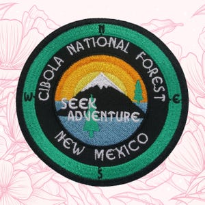 Custom Patch Personalized Your Text Compass Embroidered Iron On/Sew On Applique for Clothing Vest Backpack Camping Gear, Nature, Souvenir