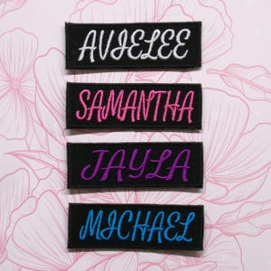 &quot;Custom &quot;&quot;Ihr Name&quot;&quot; personalisierte Namensschild gestickt Patch Eisen auf Applikation, Weste Uniform Kostüm Hüte Rucksäcke Kleidung Abzeichen Shirts Mäntel.&quot;