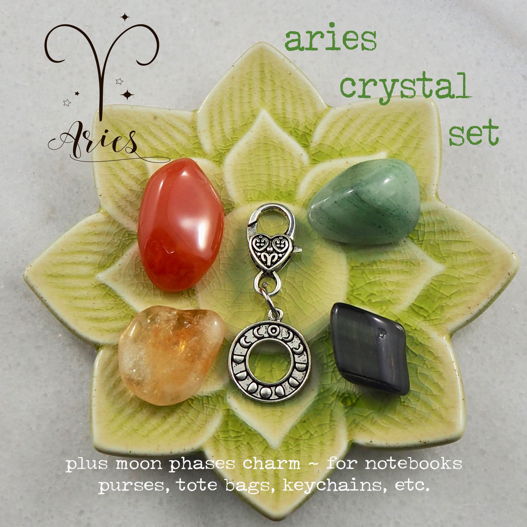 Crystals for Aries Aries Birthstone Crystals Aries Crystal Etsy