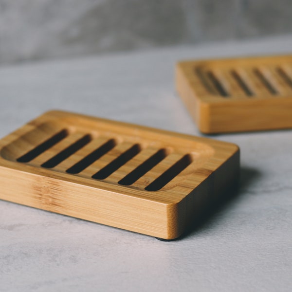 Bamboo Soap Dish Etsy