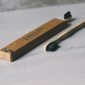 Bamboo Charcoal Toothbrush Pack, Biodegradable, Zero Waste, Eco-Friendly